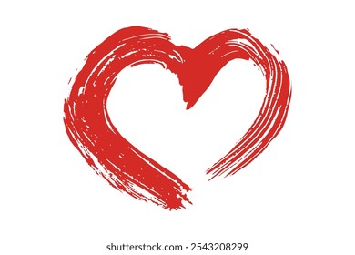 Simple dibujado a mano ilustración de dibujo de corazón Garabato corazón doodle Amor Clipart