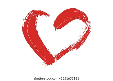 Simple hand drawn heart drawing illustration Scribble heart doodle Love clipart