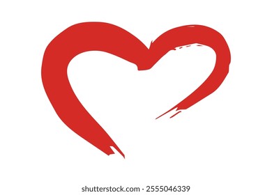 Simple hand drawn heart drawing illustration Scribble heart doodle Love clipart