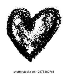 Simple hand drawn heart drawing illustration Scribble heart doodle Love clipart