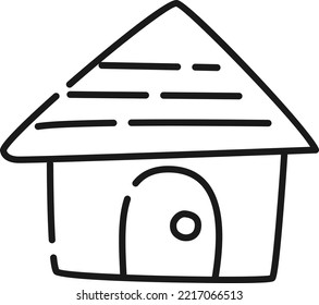 simple hand drawn house illustration