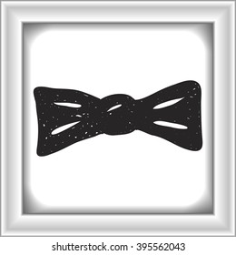 Simple hand drawn illustration of a bowtie