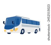 Simple hand drawn illustration of a bus