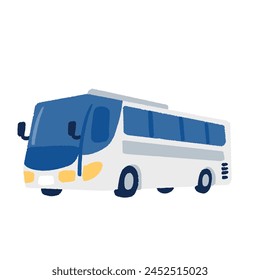 Simple hand drawn illustration of a bus