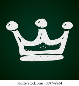 Simple hand drawn illustration of a crown