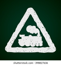 Simple hand drawn illustration of a road sign