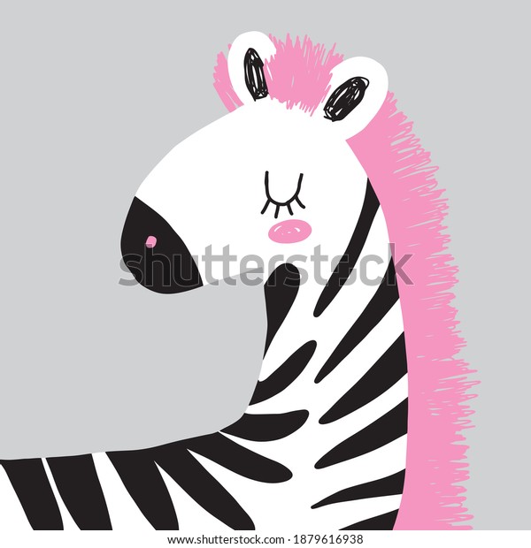 Simple Hand Drawn Nursery Art Cute Stock Vector (Royalty Free) 1879616938 Shutterstock