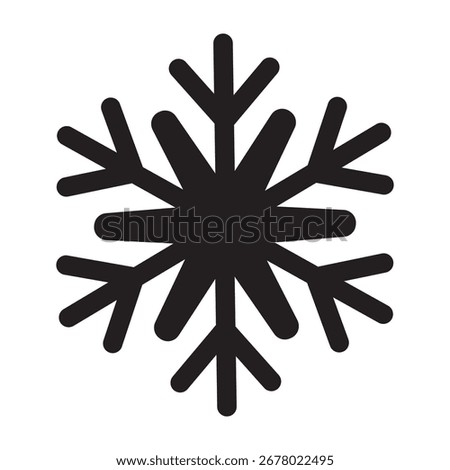 Simple hand drawn snow flakes. Different shape sign symbol. Snowflake collection. Black snowflakes, winter vector illustration. Winter atmosphere. White background. Snowflake winter. Snowflakes icons.