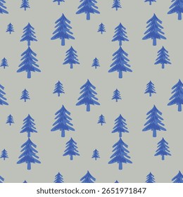 simple hand drawn of some evergreen trees as a background image