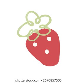 Simple hand drawn vector tropical fruits