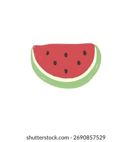 Simple hand drawn vector tropical fruits