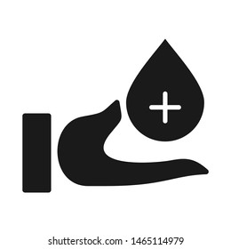 simple hand hygiene icon vector clip art flat design object
