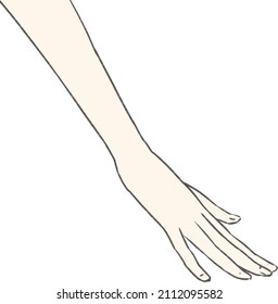 Ilustración manual simple dibujada con una pluma