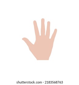 simple hand logo vector template