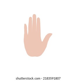 simple hand logo vector template
