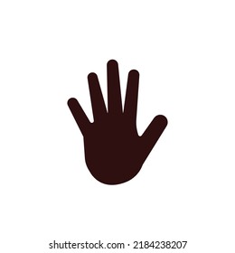 simple hand logo vector template
