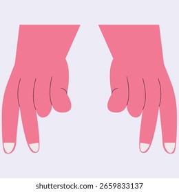 simple hand signs vector design clean and unique latest illustration