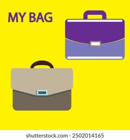 simple handbag icon and illustration - stock design