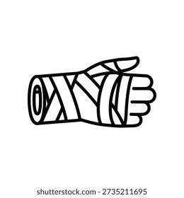 A simple hand-drawn black and white sketch of an okay hand gesture, conveying approval, agreement, or positivity in a minimalist style.