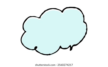 Simple Hand-drawn Comic Chat Bubble