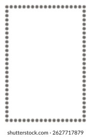 Simples mão-desenhado bonito quadro quadrado girassol