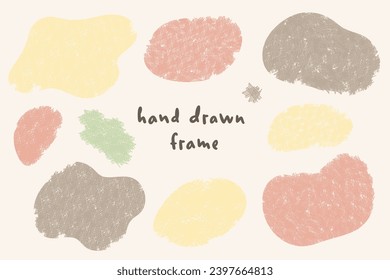 A simple hand-drawn frame made of curved lines