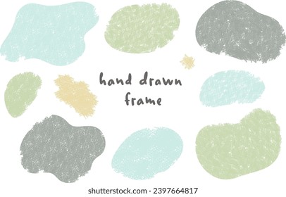 A simple hand-drawn frame made of curved lines