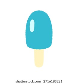 Ilustración simple del icono dibujado a mano: Helado