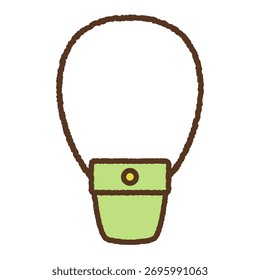 Ilustração simples de ícone desenhado à mão: Bolsa de ombro