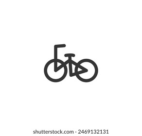 A simple hand-drawn illustration of a bicycle.