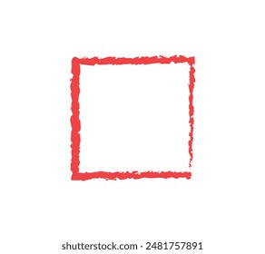 A simple hand-drawn illustration of a square.