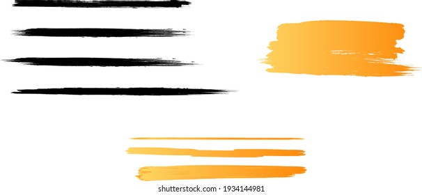 Simple hand-drawn ink line material