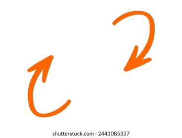 Simple hand-drawn loop of arrows.