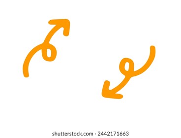 Simple hand-drawn loop of arrows.