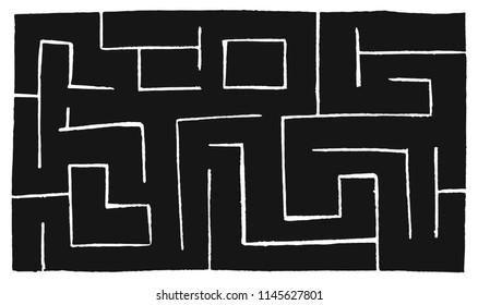 Simple hand-drawn maze