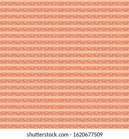 Simple hand-drawn pattern with geometric ornament. Vector illustration