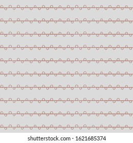 Simple hand-drawn pattern with geometric ornament. Vector illustration