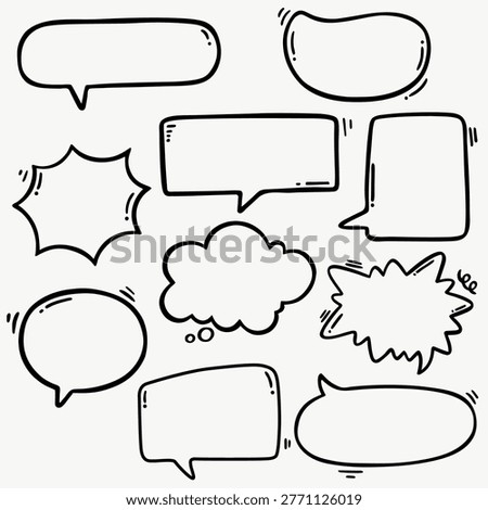 simple hand-drawn pop art, thought bubble, speech cloud for thinking