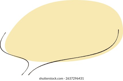 Simple Hand-Drawn Speech Bubble Illustration
