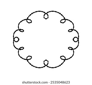 Material de marco de estilo simple dibujado a mano