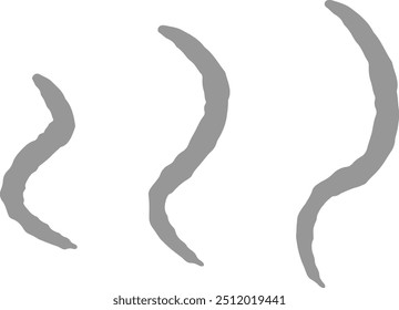 Um símbolo simples desenhado à mão ilustração de uma imagem quente. Uma impressão áspera e elegante. Ilustração vetorial.