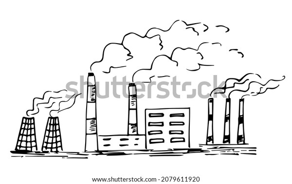 Simple Handdrawn Vector Drawing Heat Power Stock Vector (Royalty Free ...