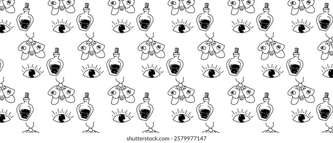 simple handrawn truck exercise pattern background