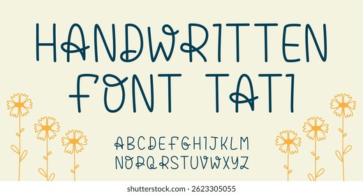 Linhas finas de fonte manuscritas simples. Letras maiúsculas bonitas latinas. Estilo de esboço de doodle, ícones para cartões postais de convite de texto, design. Elementos vetoriais