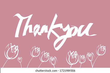 A simple handwritten message card illustrations vector material