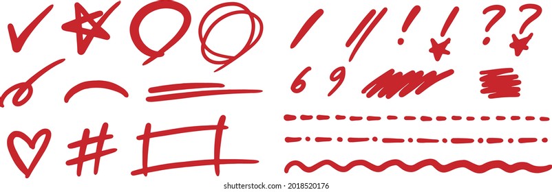 simple hand-written red check memo