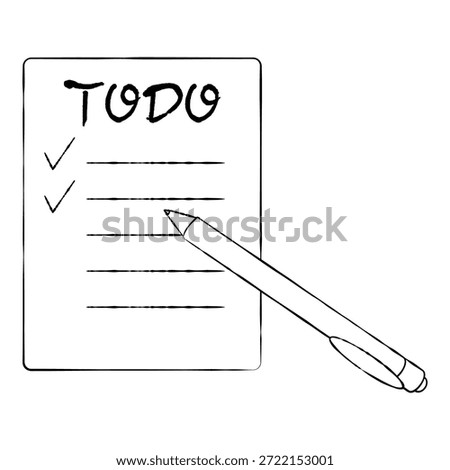 Simple Handwritten Todo List with Pen