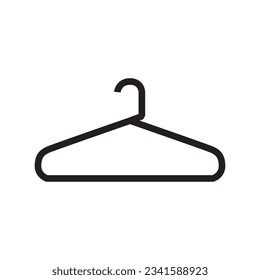 Simple hanger icon, Clothes hanger. Hanger icon vector isolated on white background