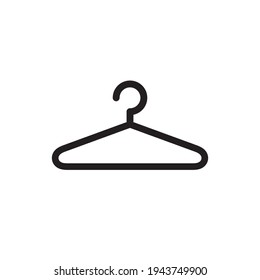 Simple Hanger Icon Vector Isolated on White Background