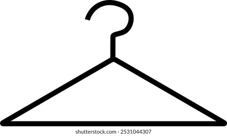 Simple hanger line icon illustration